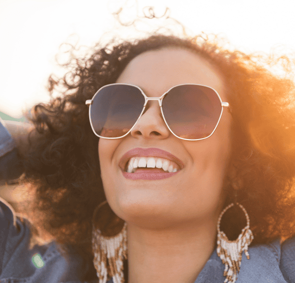 Woman enjoying a Mindfulness in Sunshine Joy.