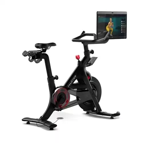 Peloton Bike+ | Indoor Stationary Exercise Bike with 24 HD, Anti-Reflective Rotating Touchscreen