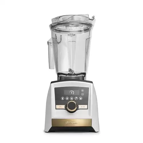 Vitamix A3500 Ascent Series Gold Label Smart Blender, Professional-Grade, 64 oz. Low-Profile Container, White with Gold Accents