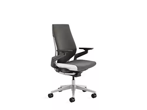 Steelcase Gesture Office Chair - Ergonomic Work Chair with Wheels for Carpet- 360-Degree Arms