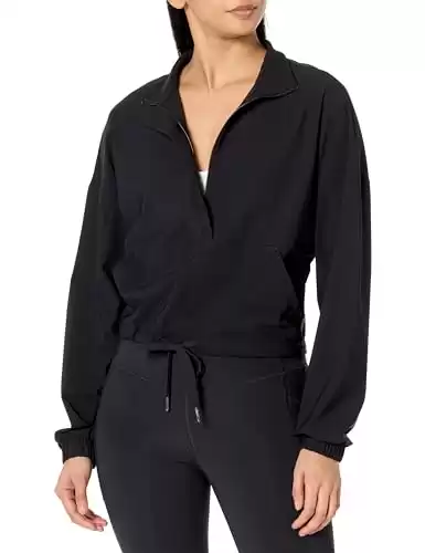 Sweaty Betty Explorer Casual Workout Half Zip Sweatshirt Black