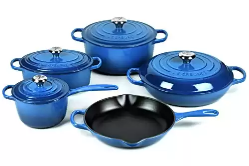 Le Creuset Signature Cast Iron Cookware Set - 9 Piece (Marseille)