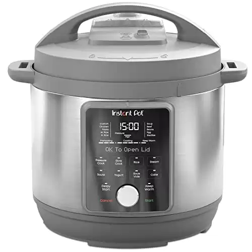 Instant Pot Duo Plus, 6-Quart Whisper Quiet 9-in-1 Electric Pressure Cooker, Slow Rice Steamer, Saut , Yogurt Maker, Warmer & Sterilizer, Free App with 800+ Recipes, Stainless Steel