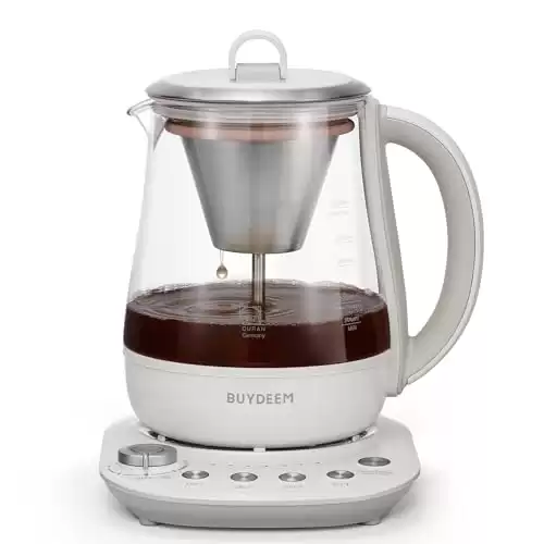 BUYDEEM Tea Maker, Electric Kettle for Coffee and Tea Brewer