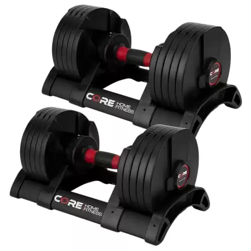 Core Fitness Adjustable Dumbbell Set