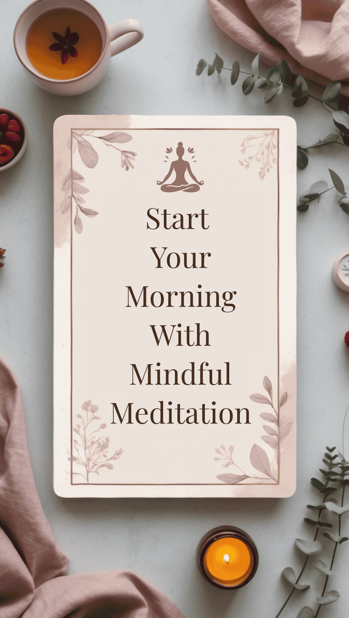 A sign with text on it highlights Healthy Daily Routines.